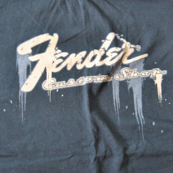 Fender Guitar Custom Shop Black Short Sleeve Shirt Large - Picture 6 of 7